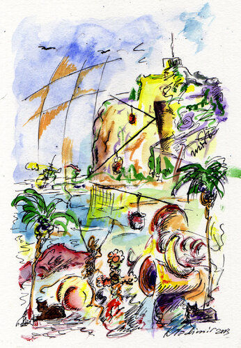 Visions of Barcelona. Montjuic par Vladimir Kolosov, Œuvre sur papier en vente sur Singulart