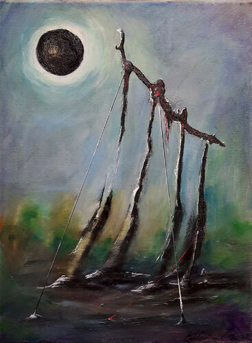 Black sun par Vladimir Kolosov, Peinture en vente sur Singulart