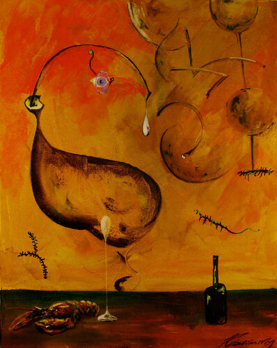 Well-fed and Saturated Life of a Stomach by Vladimir Kolosov, Painting for Sale on Singulart