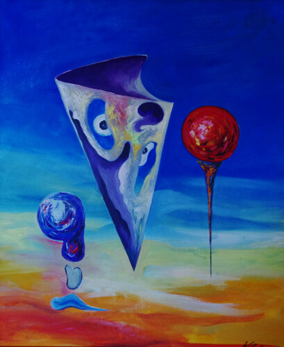 Golf is his passion by Vladimir Kolosov, Painting for Sale on Singulart