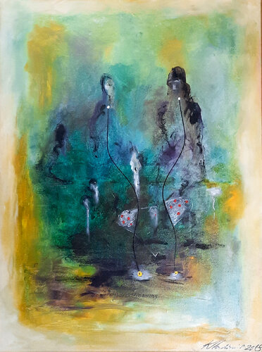 Red dots di Vladimir Kolosov, Pittura in vendita su Singulart