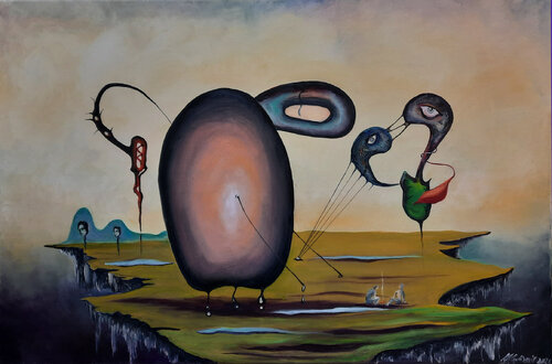 Living on the Edge di Vladimir Kolosov, Pittura in vendita su Singulart