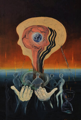 Fragile we are. Cure - from mind to mind, from heart to heart di Vladimir Kolosov, Pittura in vendita su Singulart