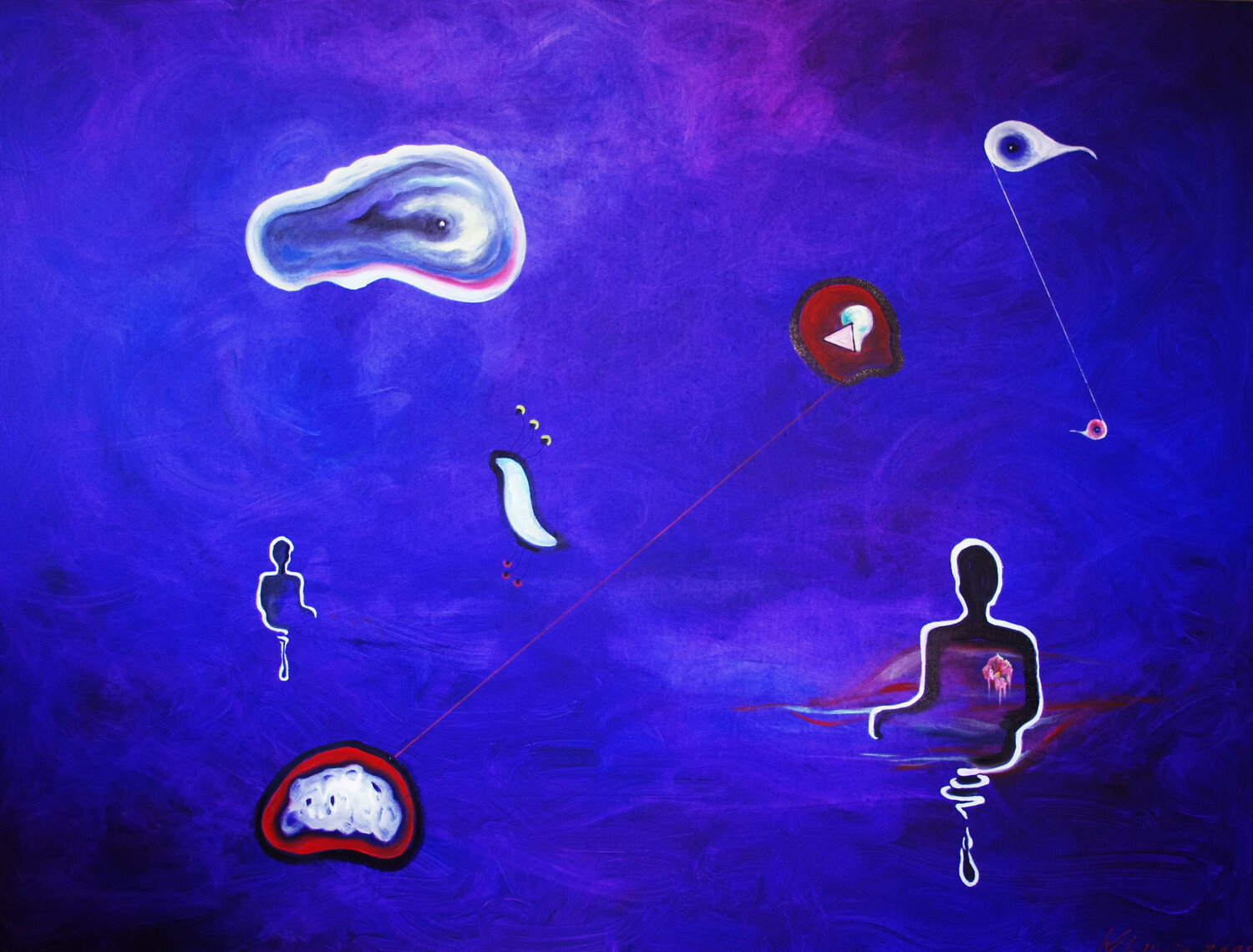 Moonlight observers Vladimir Kolosov