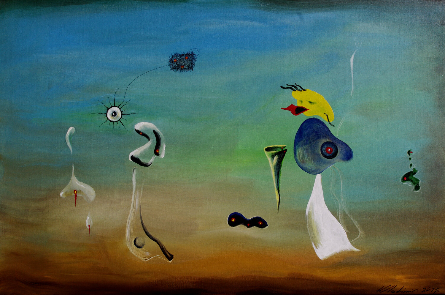 Slight incompleteness of the full moon Vladimir Kolosov Originalgemälde zu verkaufen