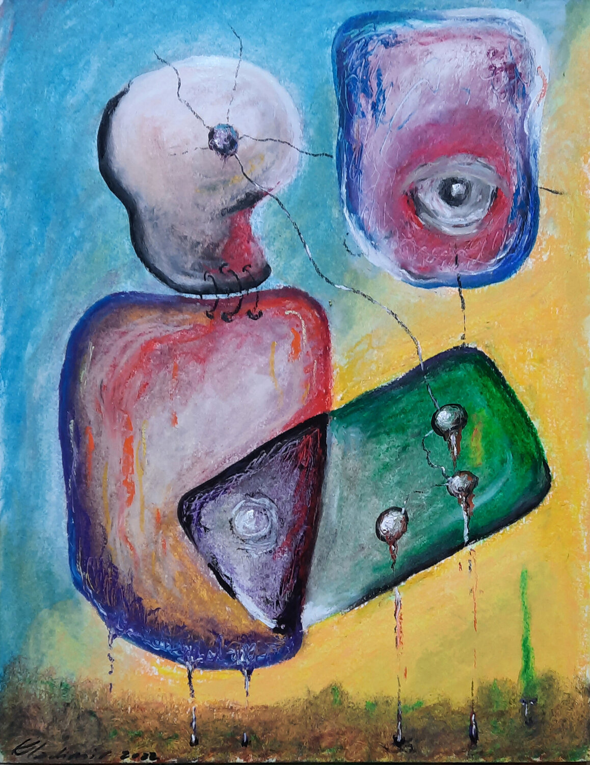 An Eye of a Spy Vladimir Kolosov Werk auf Papier zu verkaufen
