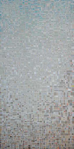 Cityscape: It's Oh So Quiet van Lukasz Olek, Schilderij te koop op Singulart