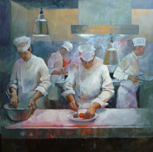 La concentration van Florence Dias-Looten, Schilderij te koop op Singulart