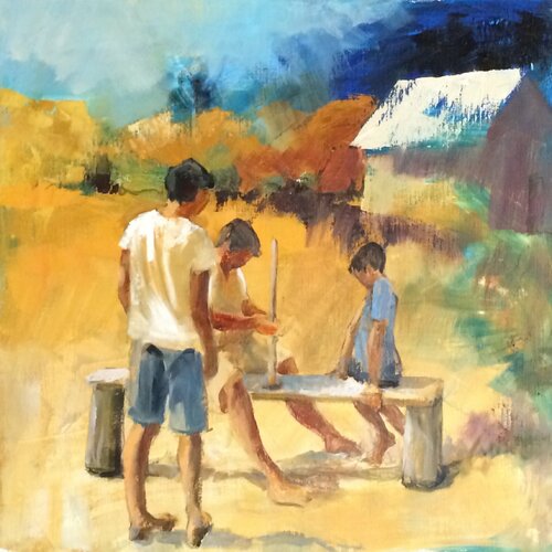 L'expérience de Florence Dias-Looten, Pintura a la venta en Singulart