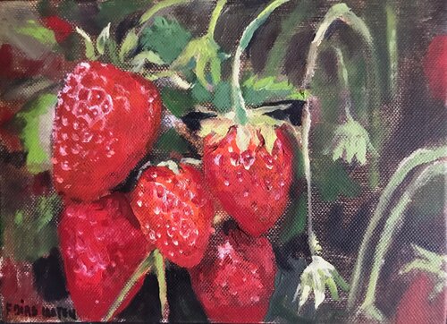 les fraises de Florence Dias-Looten, Pintura a la venta en Singulart
