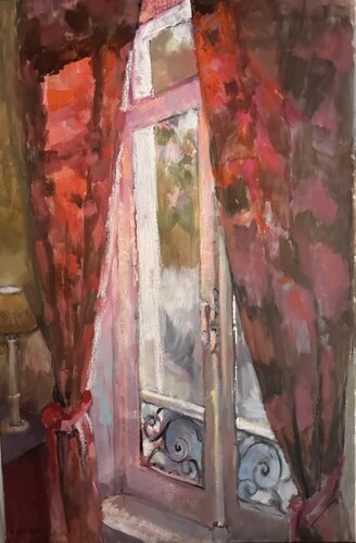 Les rideaux embrasés de Florence Dias-Looten, Pintura a la venta en Singulart