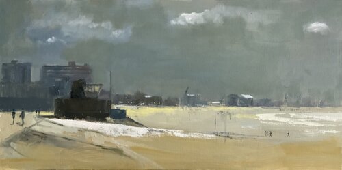 Plage du Nord de Florence Dias-Looten, Pintura a la venta en Singulart