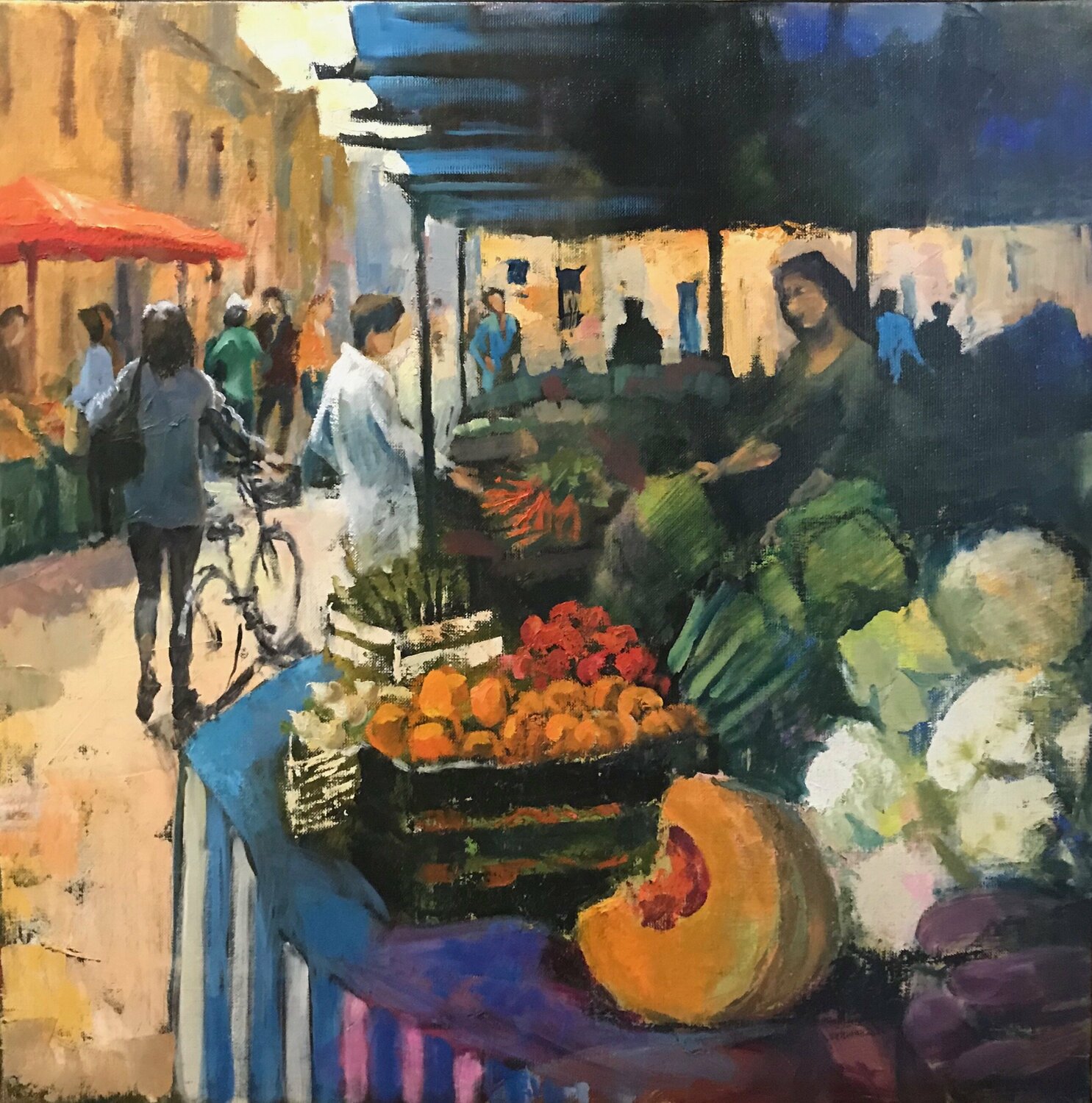 marché méridional Florence Dias-Looten Originalgemälde zu verkaufen