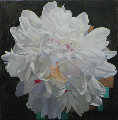 White Peony van richard jurtitsch, Schilderij te koop op Singulart