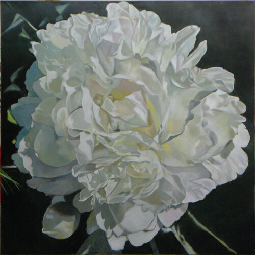 White Peony von richard jurtitsch, Malerei kaufen auf Singulart