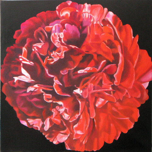 Red Peony von richard jurtitsch, Malerei kaufen auf Singulart