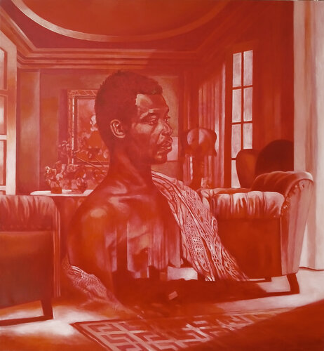 Zu Gast bei Tina /Felix Klein / Der Prinz von Dowuona by richard jurtitsch, 회화 for Sale on Singulart