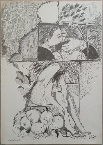Kopfsammlerinn by richard jurtitsch, Work on Paper for Sale on Singulart