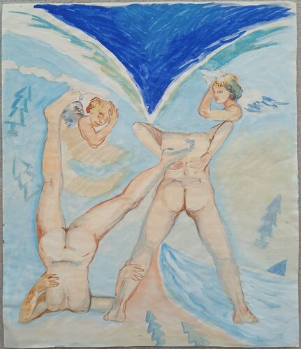 Engelstänze by richard jurtitsch, Work on Paper for Sale on Singulart