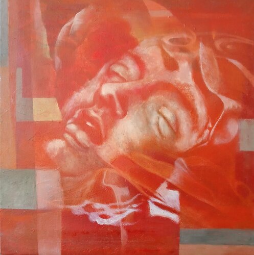 Madonna, Kopf (Holz) by richard jurtitsch, Painting for Sale on Singulart