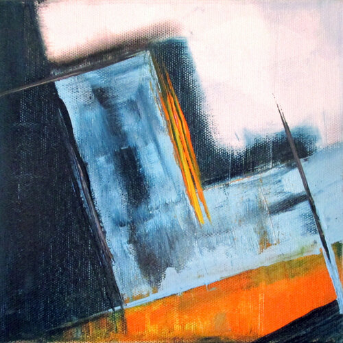 OrangeBlue II par Kerstin Franz, Peinture en vente sur Singulart