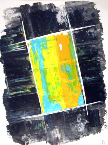 Farberwachen 1 di Kerstin Franz, Opera su carta in vendita su Singulart