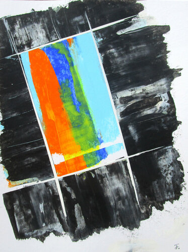 Farberwachen 4 di Kerstin Franz, Opera su carta in vendita su Singulart