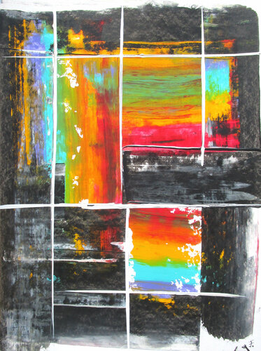 Farberwachen 5 di Kerstin Franz, Opera su carta in vendita su Singulart