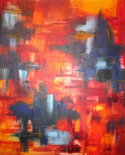 Kunterbuntes Denken di Kerstin Franz, Pittura in vendita su Singulart