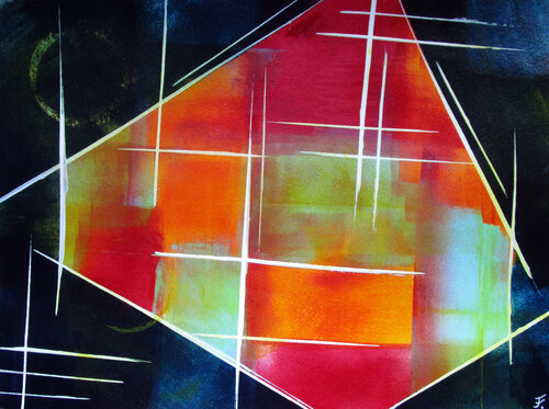 LebensRäume 5 par Kerstin Franz, Œuvre sur papier en vente sur Singulart