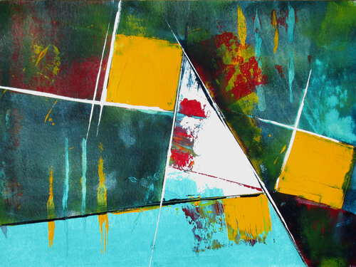 LebensRäume 19 van Kerstin Franz, Werk op papier te koop op Singulart