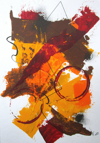 Mut 3 von Kerstin Franz, Werk auf Papier kaufen auf Singulart