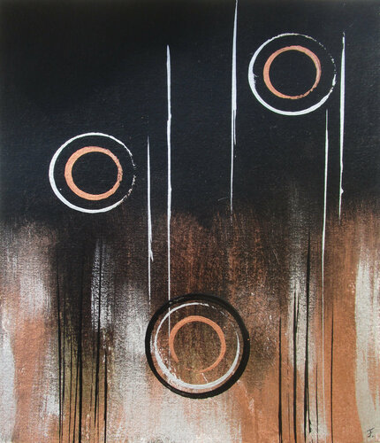 Leuchtendes Leben 3 par Kerstin Franz, Œuvre sur papier en vente sur Singulart
