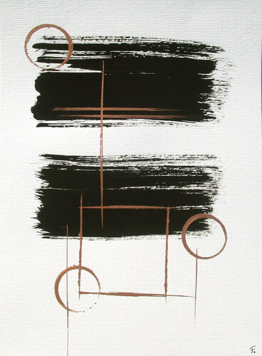 pure copper 3 di Kerstin Franz, Opera su carta in vendita su Singulart