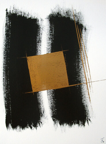 pure deep gold 3 di Kerstin Franz, Opera su carta in vendita su Singulart