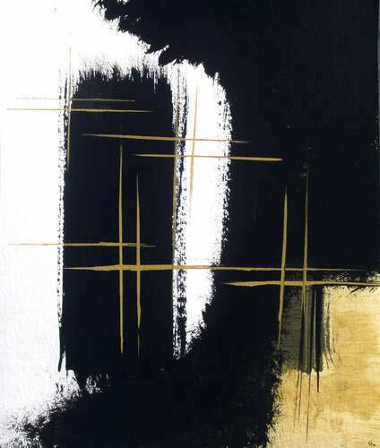 golden lines 1 von Kerstin Franz, Werk auf Papier kaufen auf Singulart