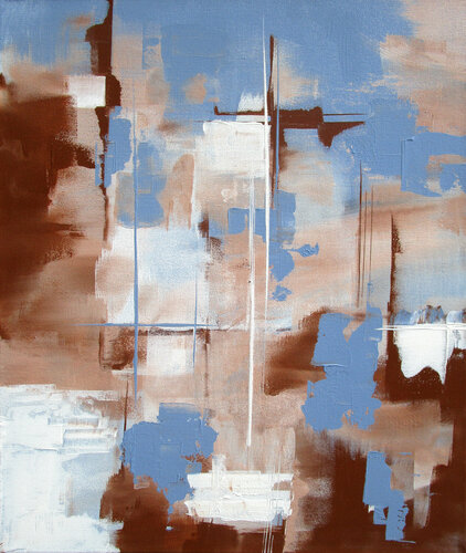 Farbgespräche 1 van Kerstin Franz, Schilderij te koop op Singulart