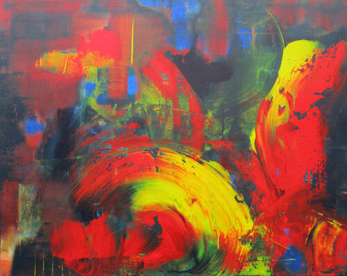 Farbfluss van Kerstin Franz, Schilderij te koop op Singulart