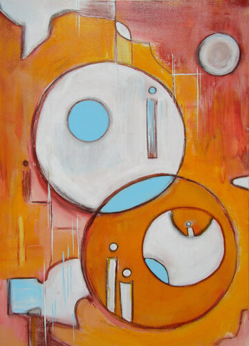 Lebensfreude 1 by Kerstin Franz, Painting for Sale on Singulart