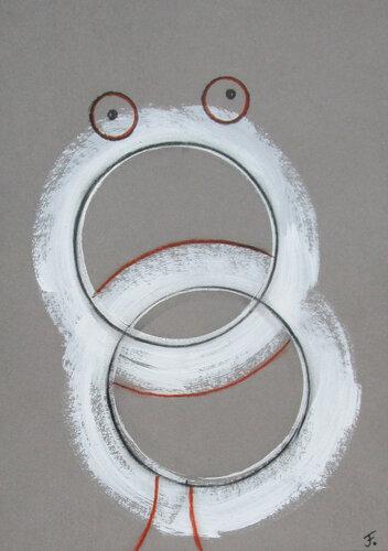 Happy 5 di Kerstin Franz, Opera su carta in vendita su Singulart