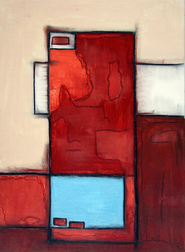 Blaue Räume 1 par Kerstin Franz, Œuvre sur papier en vente sur Singulart