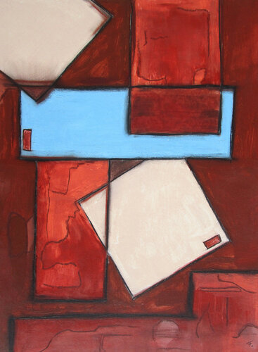 Blaue Räume 2 par Kerstin Franz, Œuvre sur papier en vente sur Singulart