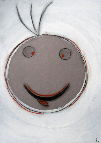 Happy 6 par Kerstin Franz, Œuvre sur papier en vente sur Singulart