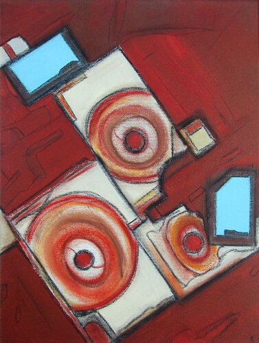 Blaue Räume 3 par Kerstin Franz, Œuvre sur papier en vente sur Singulart