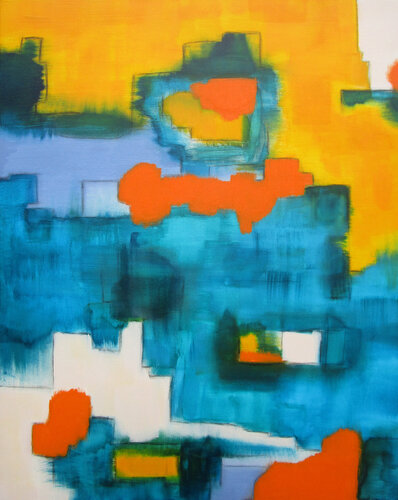 positiv vibes 1 von Kerstin Franz, Malerei kaufen auf Singulart