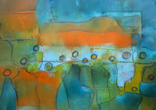 Together 4 by Kerstin Franz, Work on Paper for Sale on Singulart