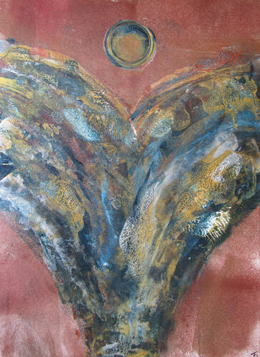 Engel der Dankbarkeit / Angel of gratitude di Kerstin Franz, Opera su carta in vendita su Singulart