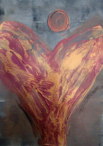 Engel der Fülle 1  /  Angel of Abundance 1 par Kerstin Franz, Œuvre sur papier en vente sur Singulart