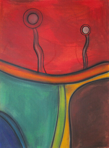 walking circles 5 by Kerstin Franz, Work on Paper for Sale on Singulart
