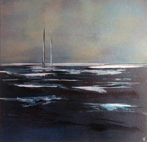 Moonlight 1 par Kerstin Franz, Peinture en vente sur Singulart